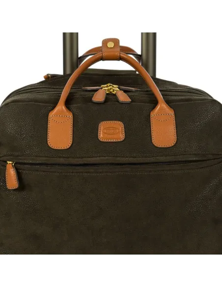 Porta documenti con ruote Brics Life, verde oliva