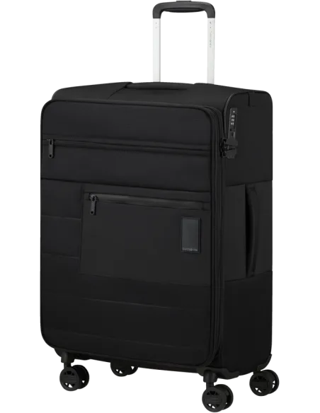 Samsonite Vaycay expandable medium trolley suitcase, black
