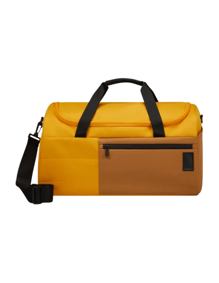 Borsone da viaggio in tessuto rigenerato Samsonite Vaycay, giallo