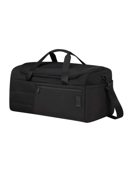 Borsone da viaggio in tessuto rigenerato Samsonite Vaycay, nero