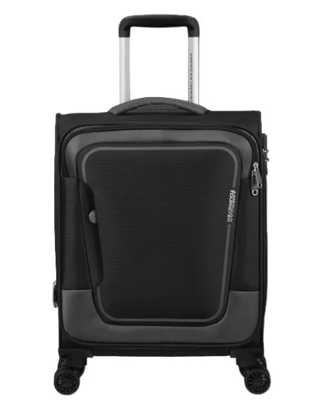 Erweiterbarer Kabinentrolley American Tourister Pulsonic, Asphalt Black