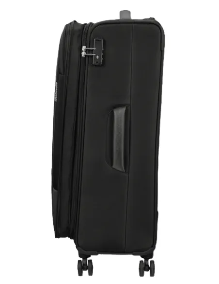 American Tourister Pulsonic large expandable trolley, Asphalt Black