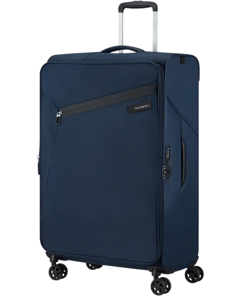 Samsonite Litebeam large expandable trolley, blue