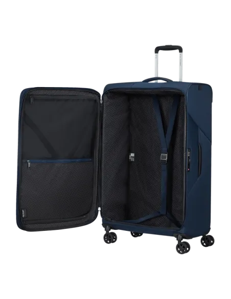 Samsonite Litebeam large expandable trolley, blue