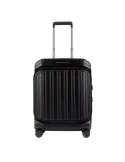 Piquadro PQ-Light Polycarbonate cabin trolley with front pocket, black