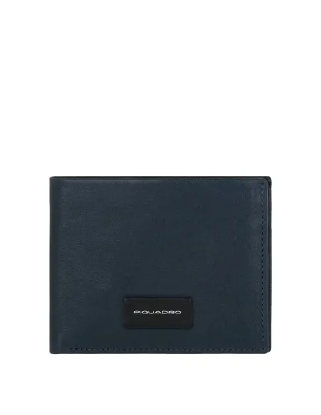 Portafoglio uomo con porta documenti rimovibile Harper, blu