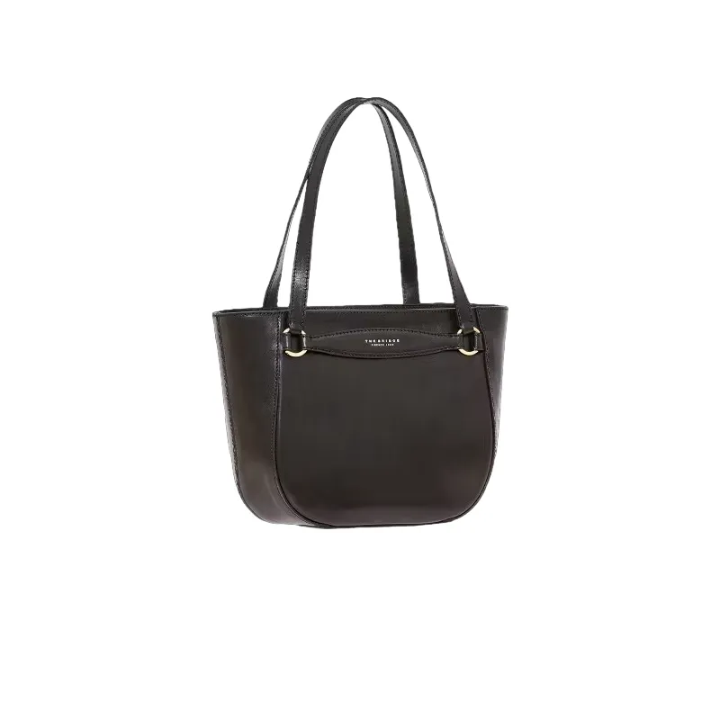 The Bridge Bettina leather shopping bag black