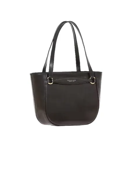 The Bridge Bettina leather shopping bag black