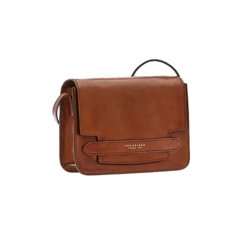 Tracolla con pattina The Bridge Lucrezia cuoio