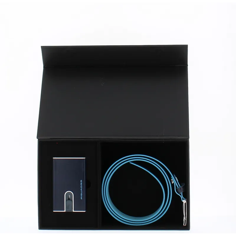 Cofanetto regalo con cintura uomo e porta carte di... 2