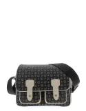 Pollini Heritage Mittlere Reporter-Tasche, schwarz-elfenbein