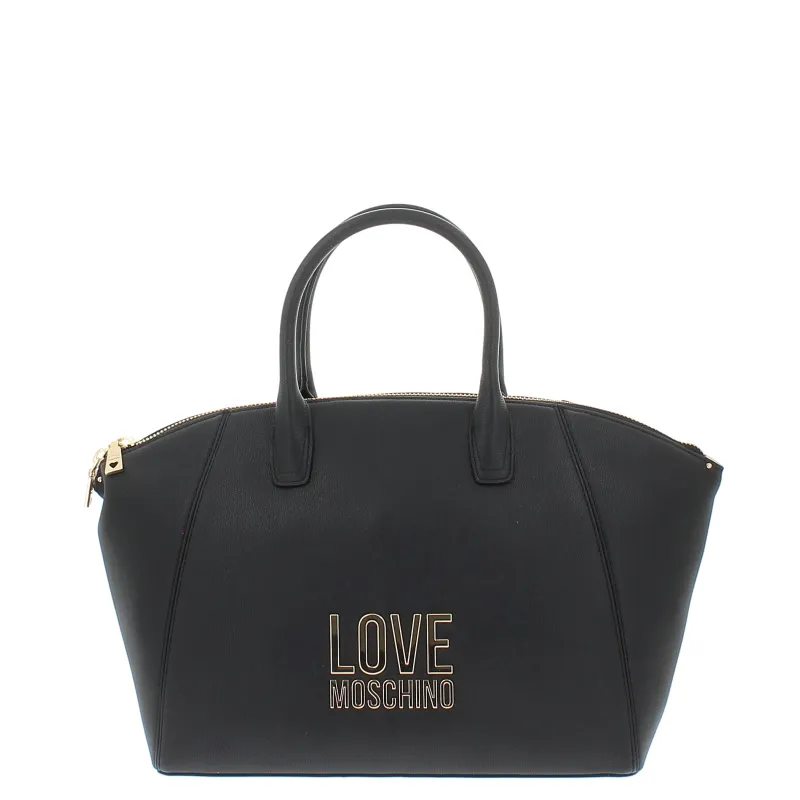 Love Moschino Women's shopping bag with two handles, black