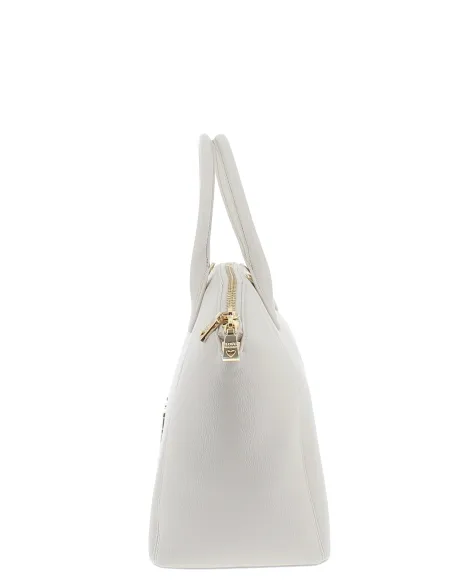 Love Moschino Women's shopping bag with two handles, ivory