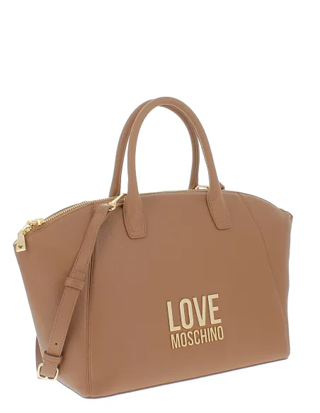 Borsa donna a mano Love Moschino, cammello