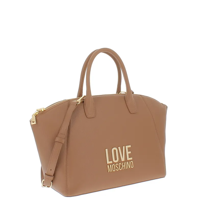 Borsa donna a mano Love Moschino, cammello