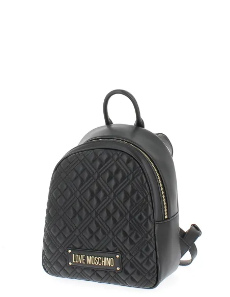 Love Moschino Gesteppter Damen-Rucksack, schwarz