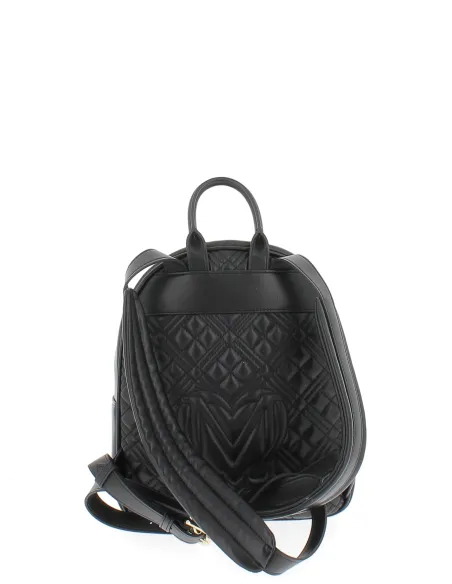 Love Moschino Gesteppter Damen-Rucksack, schwarz