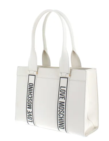 Shopping Love Moschino avorio con...