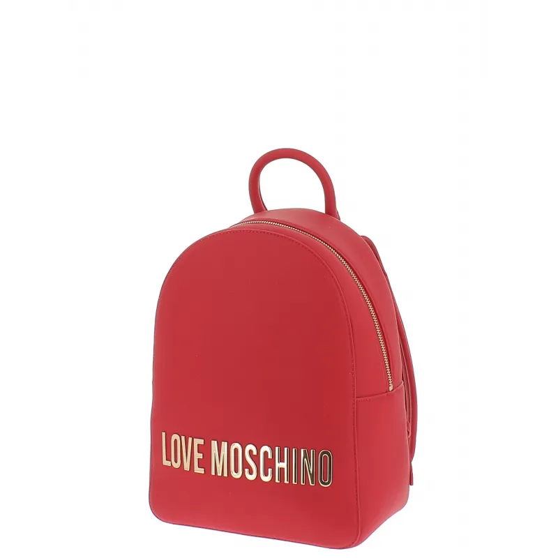 Love Moschino women's backpack with zip fastener, red 2