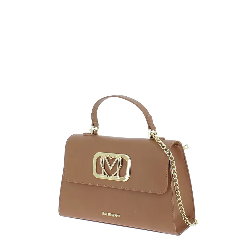 Love Moschino Damen-Tasche mit einem Henkel, braun 2