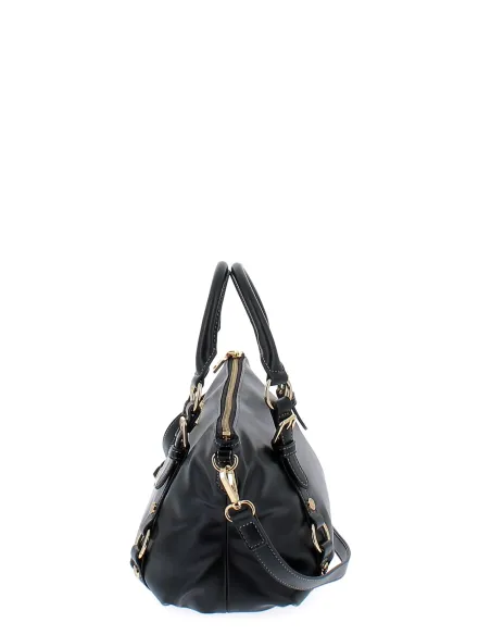 Borsa Love Moschino con due manici e tracolla rimovibile, nera