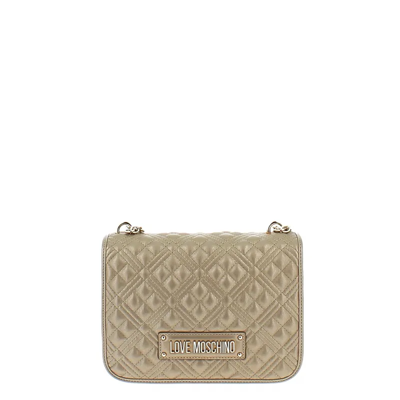 Love Moschino gesteppte Damentasche, gold