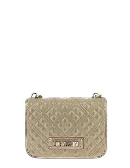 Love Moschino gesteppte Damentasche, gold