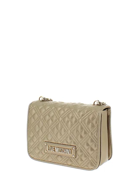 Borsa donna trapuntata Love Moschino, oro