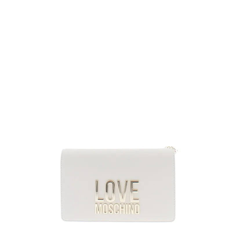Love Moschino clutch bag, ivory