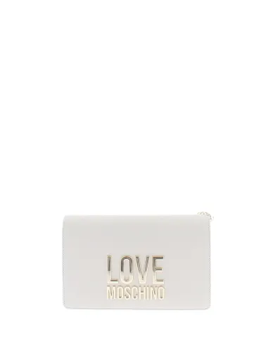 Love Moschino clutch bag, ivory