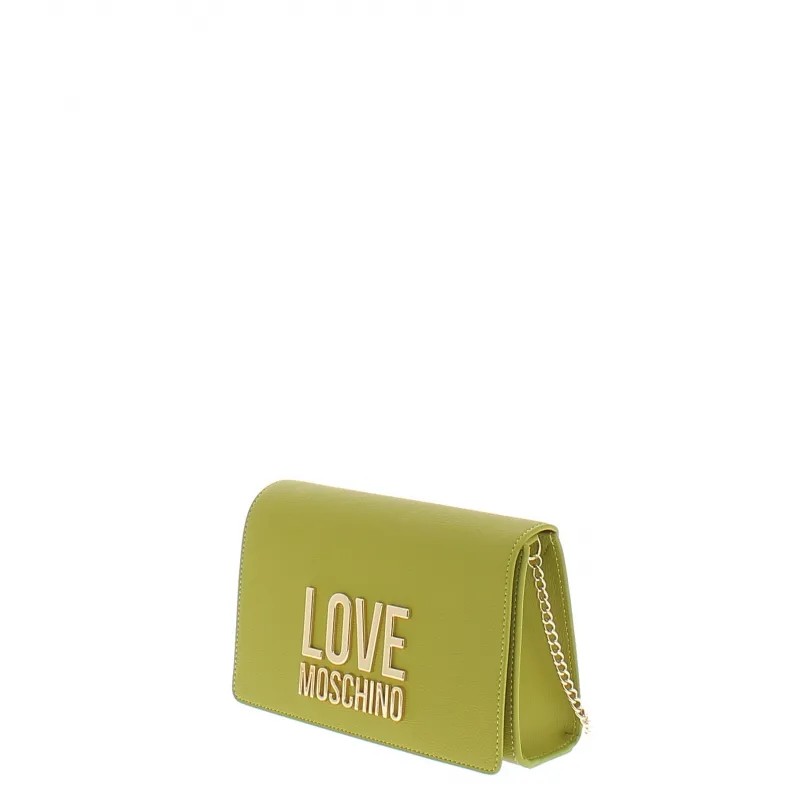Love Moschino clutch bag, lime 2