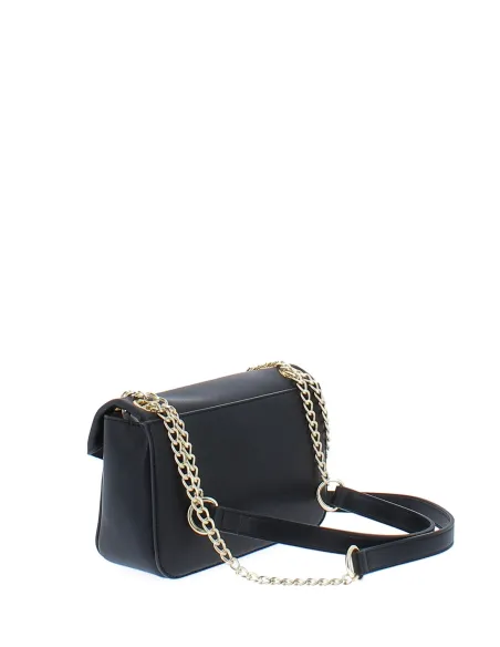 Borsa donna con tracolla in catena scorrevole Love Moschino, nera