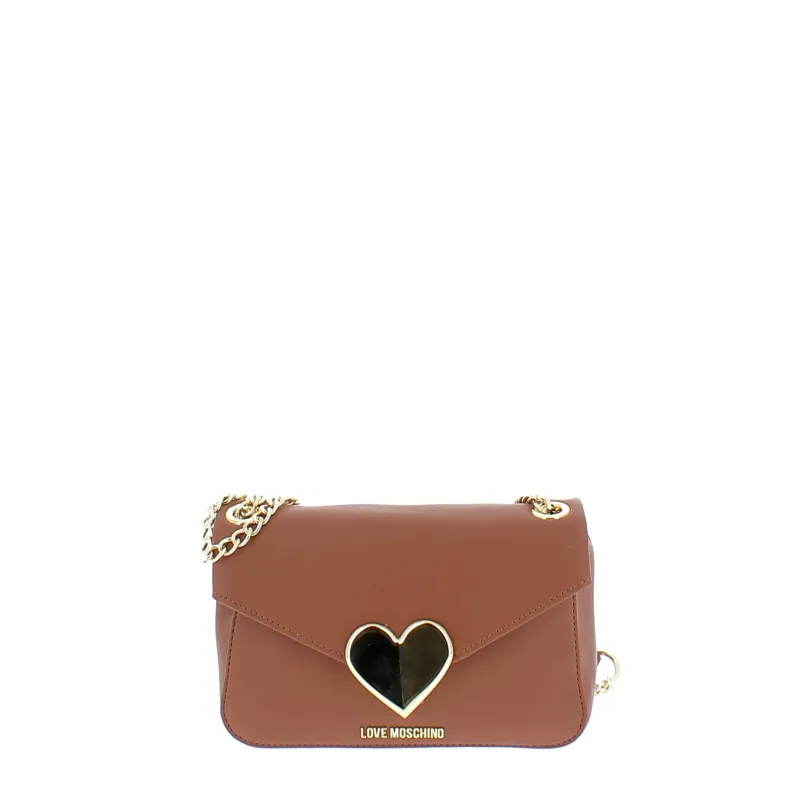 Love Moschino Umhängetasche mit Kette, camel