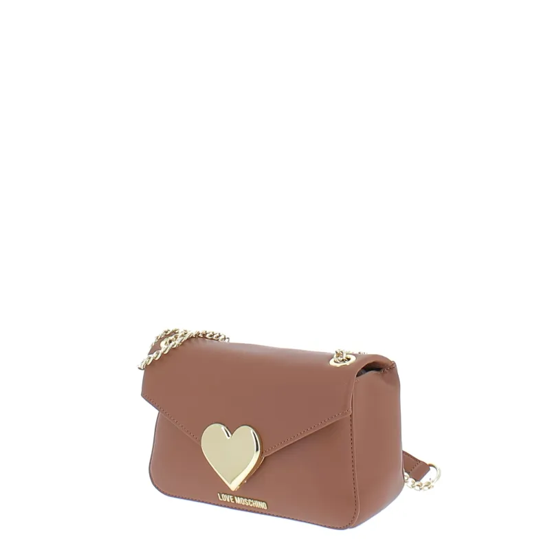 Love Moschino cross-body bag with chain strap, camel 2
