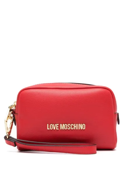 Pochette con manico Love Moschino, rossa