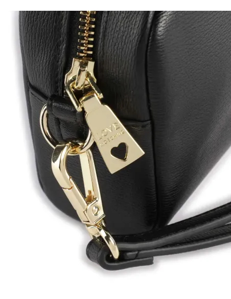 Love Moschino Clutch Bag mit abnehmbarem Henkel, schwarz