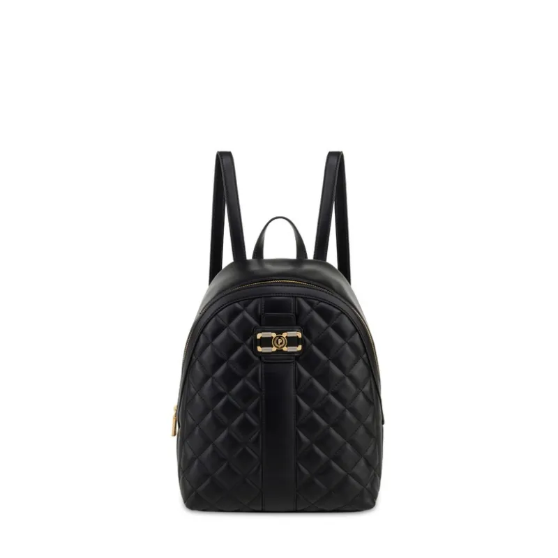 Zaino donna Pollini trapuntato, nero