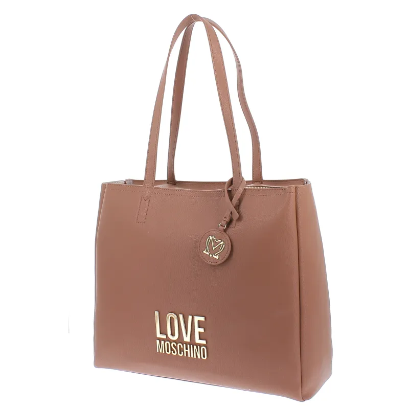 Love Moschino large shopping bag, camel 2