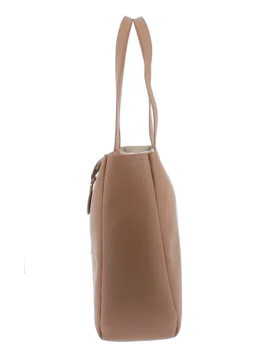 Love Moschino large shopping bag, camel