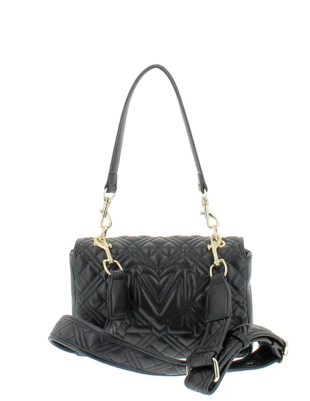 Quilted women's bag with top handle and removable shoulder strap Love Moschino