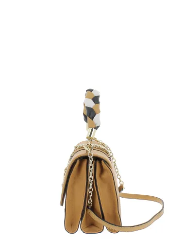 Women's bag with top handle and three...