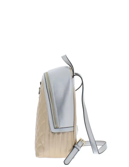 Zaino donna Pollini trapuntato, oro-argento