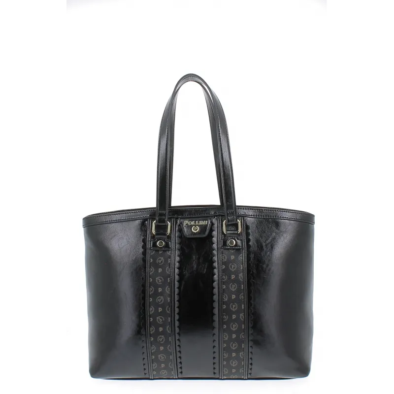 Pollini shopping bag, black