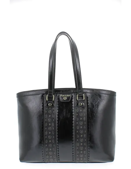 Pollini shopping bag, black