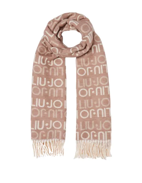 Liu Jo Logo-Schal, beige