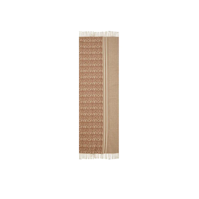Stola Jacquard mix pattern Liu Jo, Logato beige 2