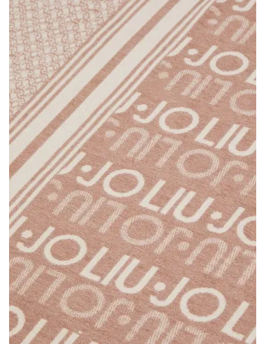 Liu Jo logo scarf, beige
