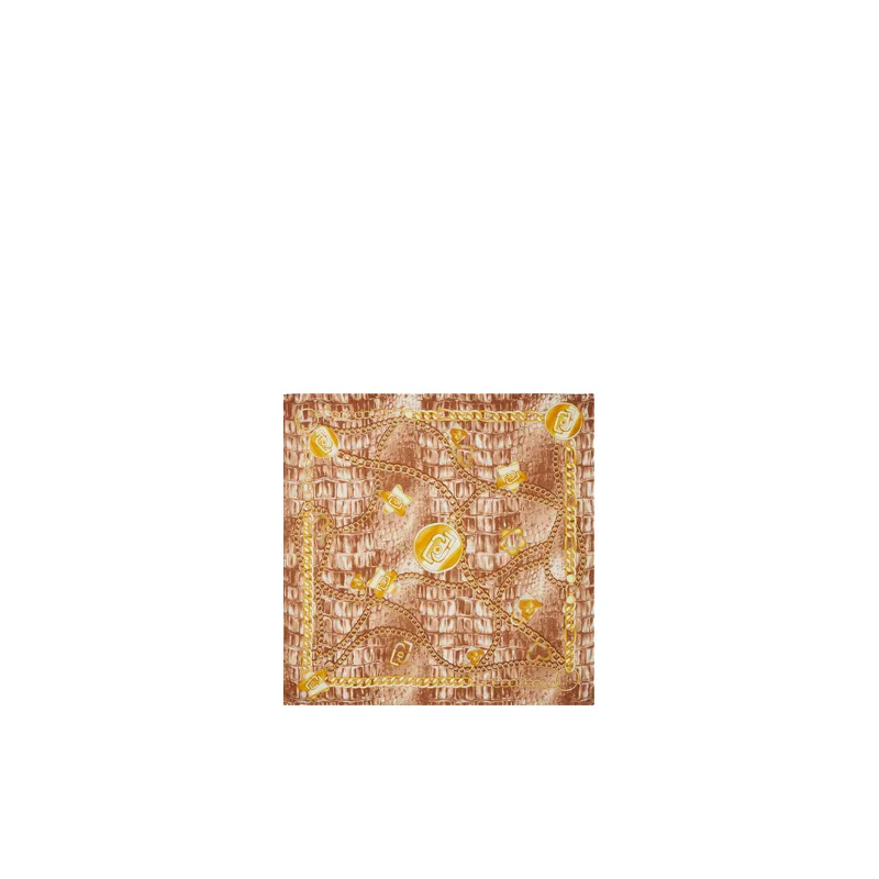 Liu jo printed scarf, natural 2