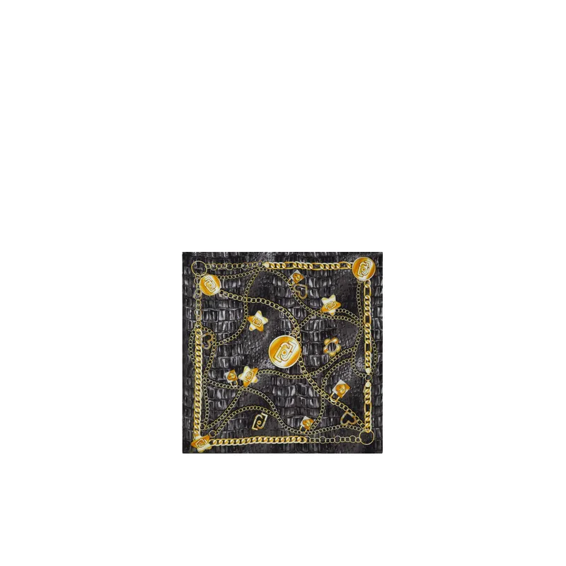 Liu jo printed scarf, black 2