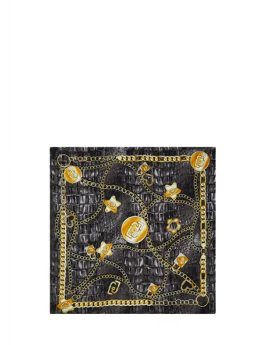 Foulard Liu Jo Sweet Charm 120X120, nero